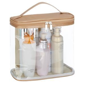Heavy Duty Leak Proof Clear Travel Bags For Toiletries, Transparent Makeup😊